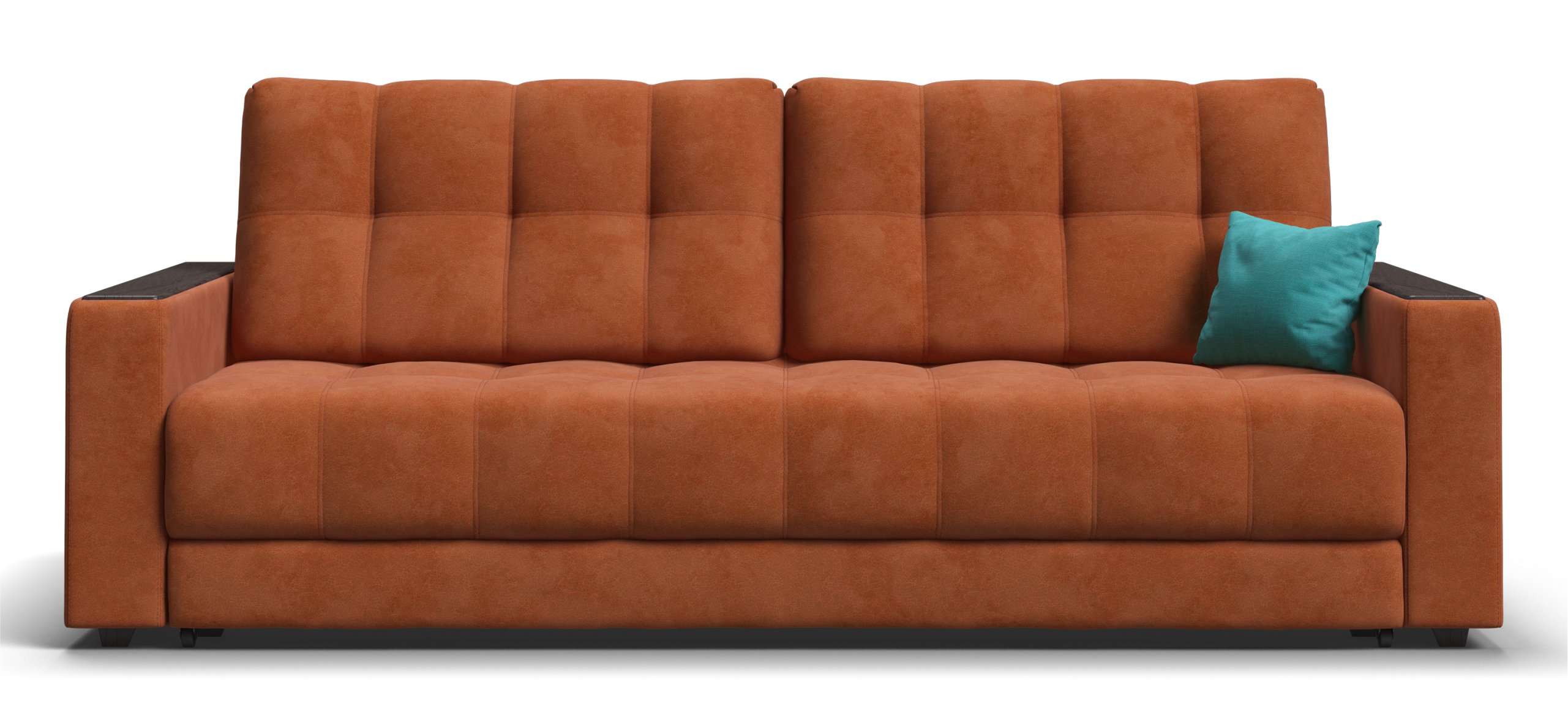 Диван Босс Велюр Алькантара оранж