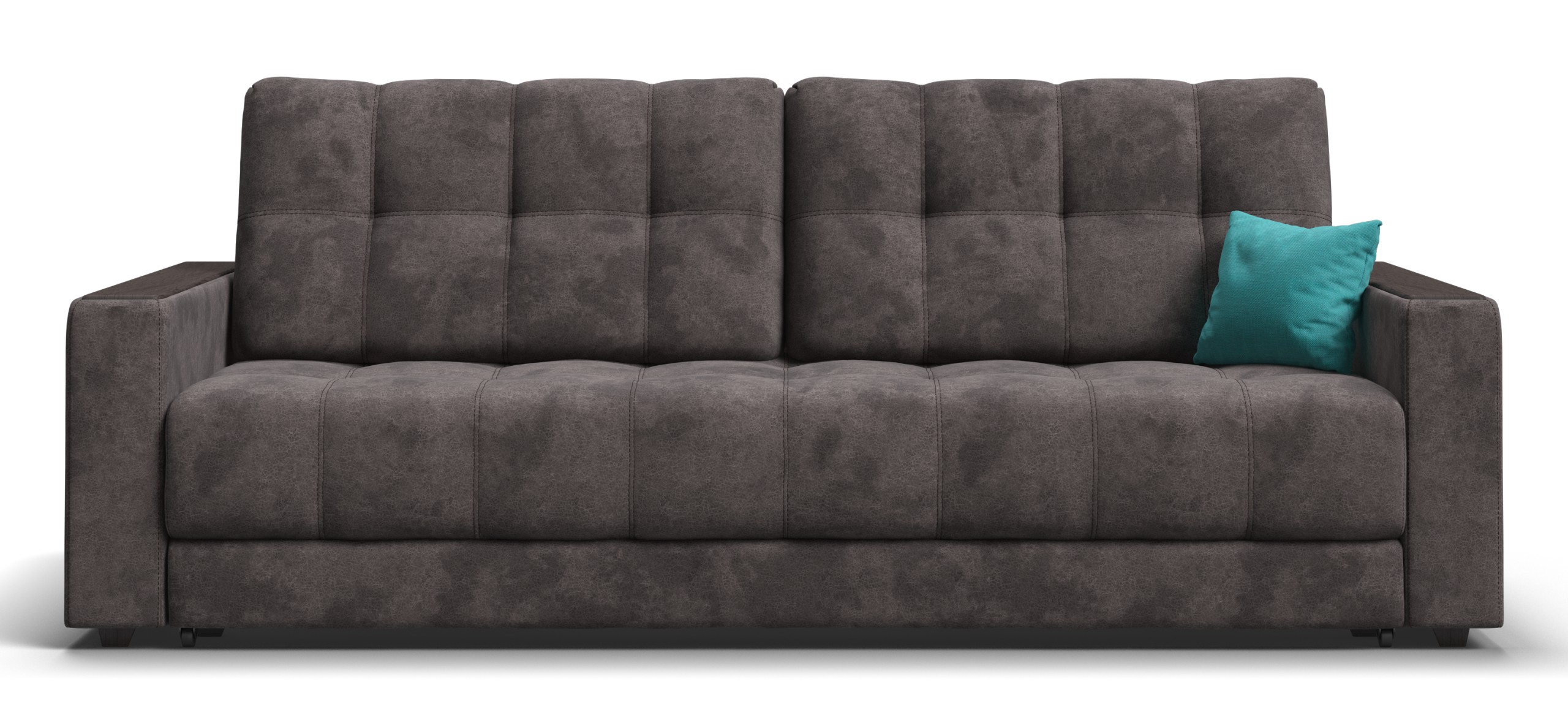 Диван Босс Велюр Алькантара серый