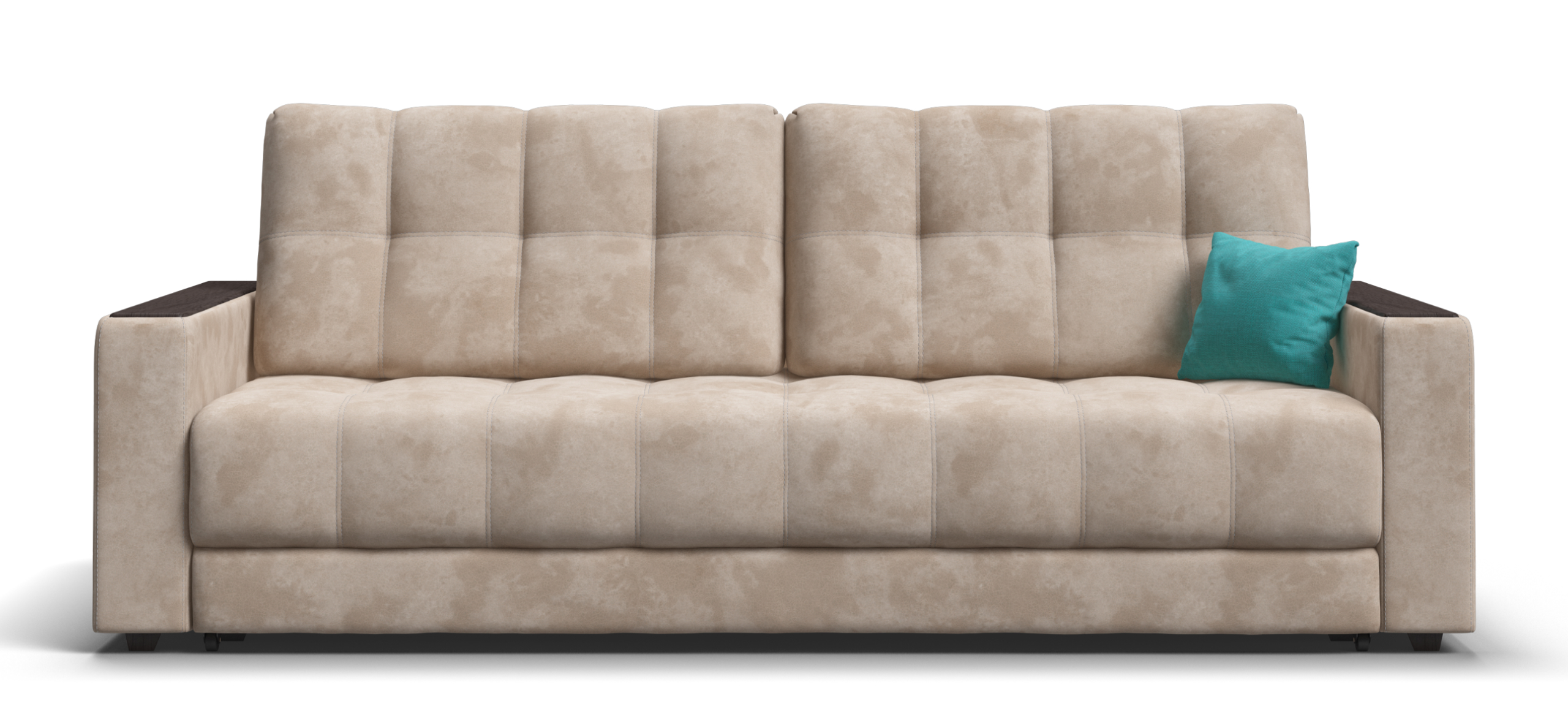 Диван Босс Велюр Алькантара пепел